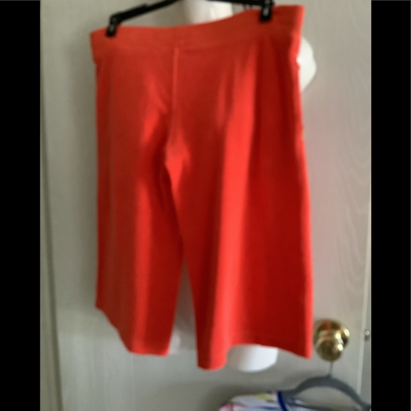 Plush & Lush capris orange terrycloth size S. These are soft two pockets… - Picture 2 of 9